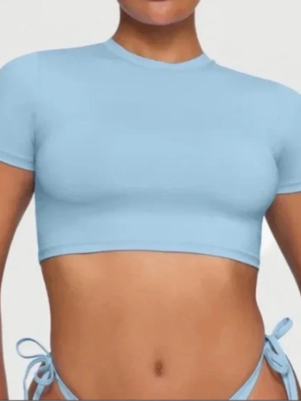 BNWT SIGNATURE SWIM T-SHIRT | IRIS BLUE RARE
